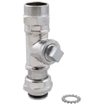 T&S BRASS - B-TEE-EZK - TEE,SWIVEL, EZ INSTALL,CHROME