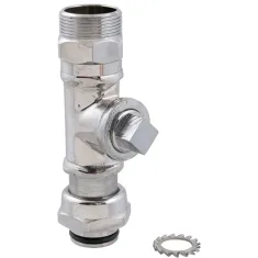 T&S BRASS - B-TEE-EZK - TEE,SWIVEL, EZ INSTALL,CHROME