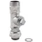 T&S BRASS - B-TEE-EZK - TEE,SWIVEL, EZ INSTALL,CHROME