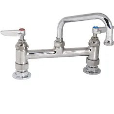 T&S BRASS - B-0222 - FAUCET,8"DECK, 6"SPT,LEADFREE