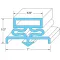 74-1042 - DOOR GASKET 21-5/8" X 59-3/4"