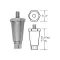 119-1011 - LEG, 3/8-16,2-1/2"H, PLST,BLK