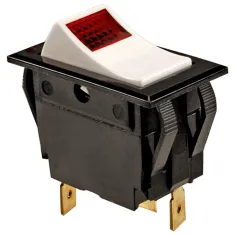 149-1074 - SWITCHRCKR,SPST,ON-OFF,W /LT