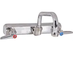 T&S BRASS - B-1125 - FAUCET,8"WALL, 6"SPT,LEADFREE