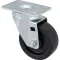 120-1013 - CASTER,PLATE(3-1/2"OD,SW L,BLK