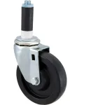 120-1058 - CASTER,STEM (4"OD,SWVL,BLACK)