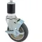 120-1063 - CASTER,STEM, 4", W/BRK, GRY