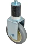 120-1074 - CASTER,STEM, 4", RGD, GRY