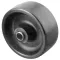 120-1178 - WHEEL, 3", 3/8"ID,W/BUSHING,BLK