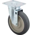 120-1185 - CASTER,PLATE, 5" WHL,3-1/2"PLT