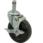 120-1197 - CASTER,STEM(3"OD,SWVL,W/ RAKE)