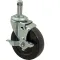 120-1197 - CASTER,STEM(3"OD,SWVL,W/ RAKE)