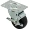 120-1198 - CASTER,PLATE(3"OD,SWVL,W BRAKE