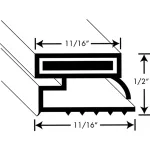 127-1069 - GASKET, KIT,37"X87",MAGNETIC