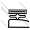 127-1120 - GASKET,MAGNETIC, 8',BLK,SCREW