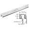 134-1048 - TRACK, OVERHEAD, 48", ALUM