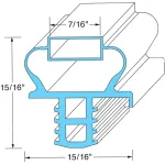 Mavrik - 741115 - 25 3/8 in x 25 1/2 in Door Gasket