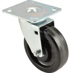 232-1126 - CASTER,PLATE 5"OD,SWVL,B LACK W/O BRAKE