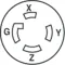 253-1027 - RECEPTACLE, LOCKING, L15-30R