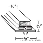 25418 - 25 3/4 in x 54 1/2 in Door Gasket