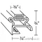 25434 - 9 1/8 in x 21 5/8 in Drawer Gasket