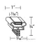25441 - 15 3/8" x 15 3/8" Door Gasket