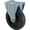 262-1211 - CASTER,PLATE5"OD,RIGID,B LACK