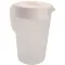 280-1728 - PITCHER, W/LID,1 GAL,CLEAR,PLST