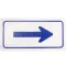 280-1197 - SIGN,ARROW, 6X12",BLUE/WHITE