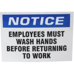 280-1857 - LABEL,MUST WASH HANDS, PK 10