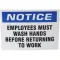 280-1857 - LABEL,MUST WASH HANDS, PK 10