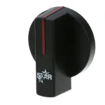 2R-Z1299 Wells - Black Thermostat Knob Replacement