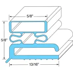 74-1052 - DOOR GASKET 6 7/8" X 23 3/8"