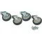 35792 - 1000lb Capacity Heavy Duty Swivel Plate Caster Set with 5 in Wheels