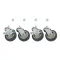 35801 - 5/8 in Threaded Stem Caster Set with  5 in Wheels