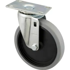 262-1056 - CASTER,PLATE (5"OD,SWVL,GRAY)