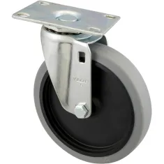 262-1056 - CASTER,PLATE (5"OD,SWVL,GRAY)