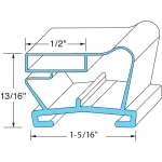 Mavrik - 741180 - 28 1/8 in x 23 1/2 in 4-Sided Magnetic Door Gasket