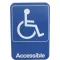 VOLLRATH - 5644 - SIGN,HANDICAP, BLUE, 6X9"