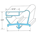 74-1081 - DOOR GASKET 23-1/8" X 62-3/4"