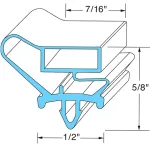 74-1362 - DOOR GASKET -  21-3/4" X 49-1/2"