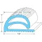 74-1077 - DOOR GASKET (100 FT)