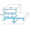 74-1307 - DOOR GASKET 8' SNAP-IN MAGNETIC