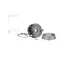801-2557 - LIGHT FIXTURE, LEXAN GLOBE