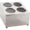 VOLLRATH - 97240 - HOLDER,FLATWARE, 4 CYLINDER,SS