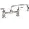 T&S BRASS - B-0220-061X - FAUCET,8"DECK, 10"SPT,LEADFREE