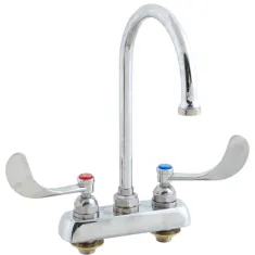 T&S BRASS - B-1141-04 - FAUCET, 4"DK, GSNK,WRSTBLD HANDLE