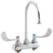 T&S BRASS - B-1141-04 - FAUCET, 4"DK, GSNK,WRSTBLD HANDLE