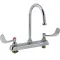 T&S BRASS - B-1142-04 - FAUCET, 8"DK, GSNK,WRSTBLD HANDLE