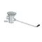 T&S BRASS - B-3942 - WASTE DRAIN VALVE, TWIST, 3" X 2"